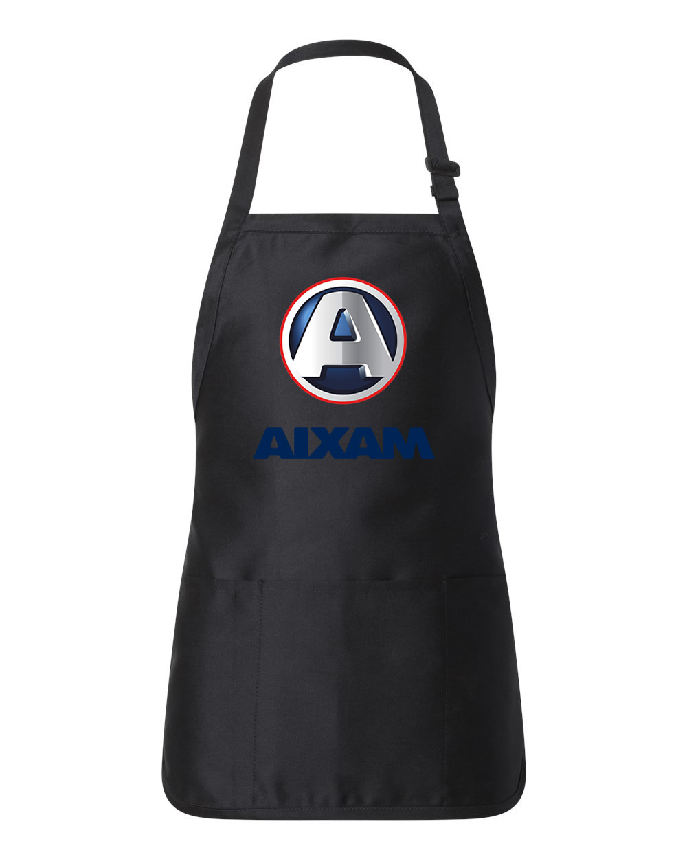 Aixam 2010 Cars Logo Symbol Emblem Customized Design on Full-Length Apron with Pouch Pocket