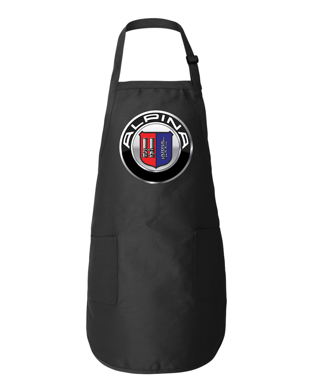 Alpina (Present) Cars Logo Symbol Emblem Customized Design on Full-Length Apron with Pockets