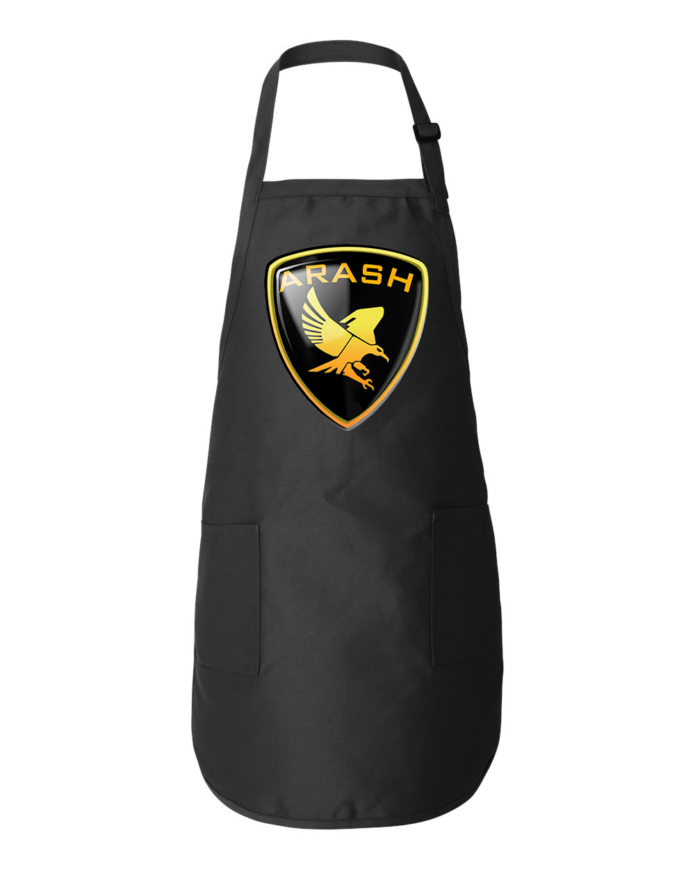 Arash Old Cars Logo Symbol Emblem Customized Design on Full-Length Apron with Pockets