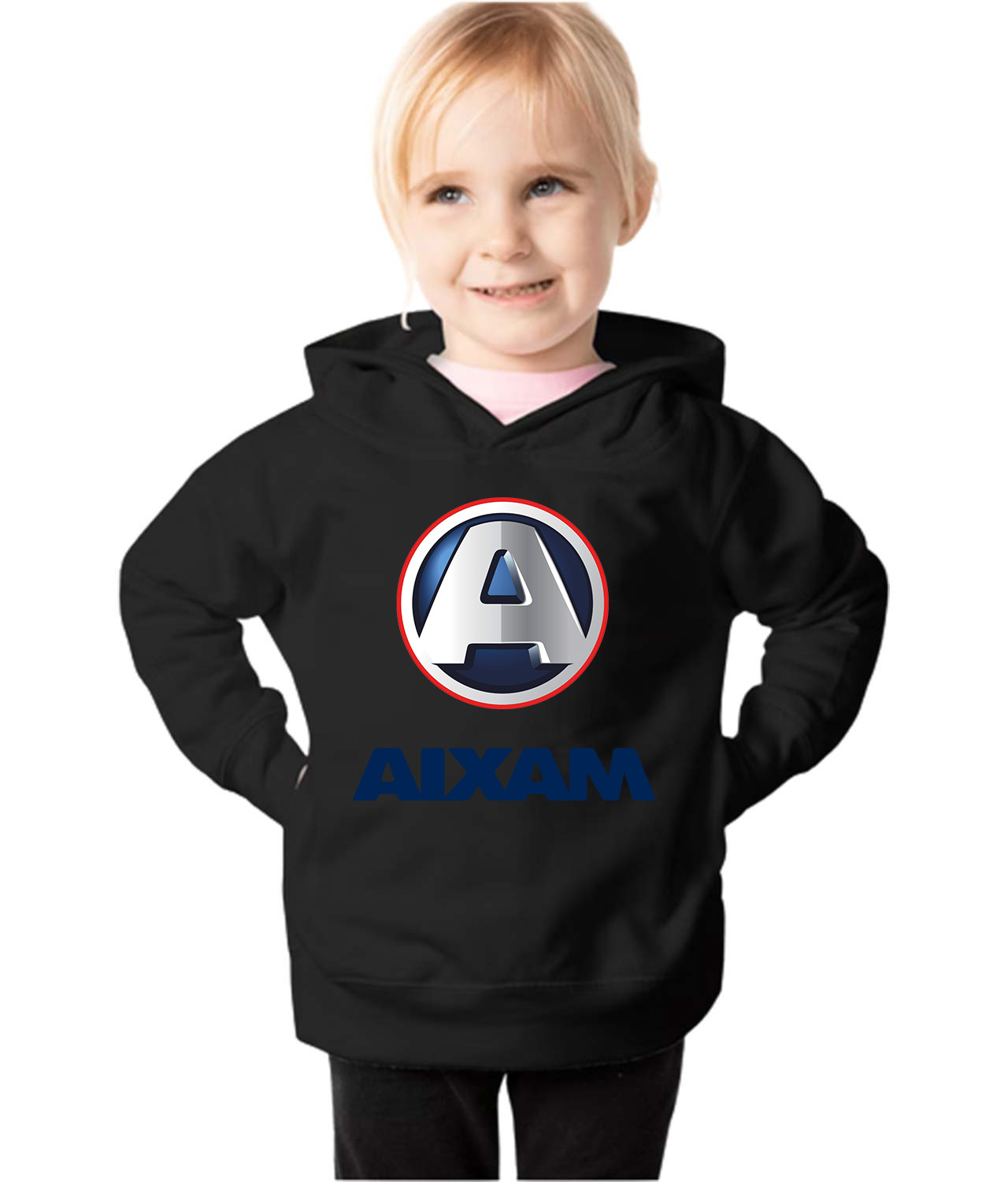 Aixam 2010 Cars Logo Symbol Emblem Customized Design on Toddler Pullover Fleece Hoodie