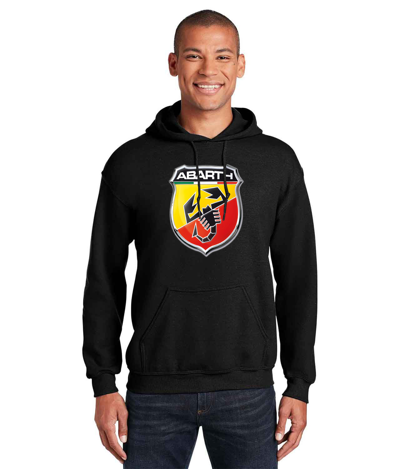 Abarth Present Cars Logo Customized Design on Unisex Hooded Sweatshirt