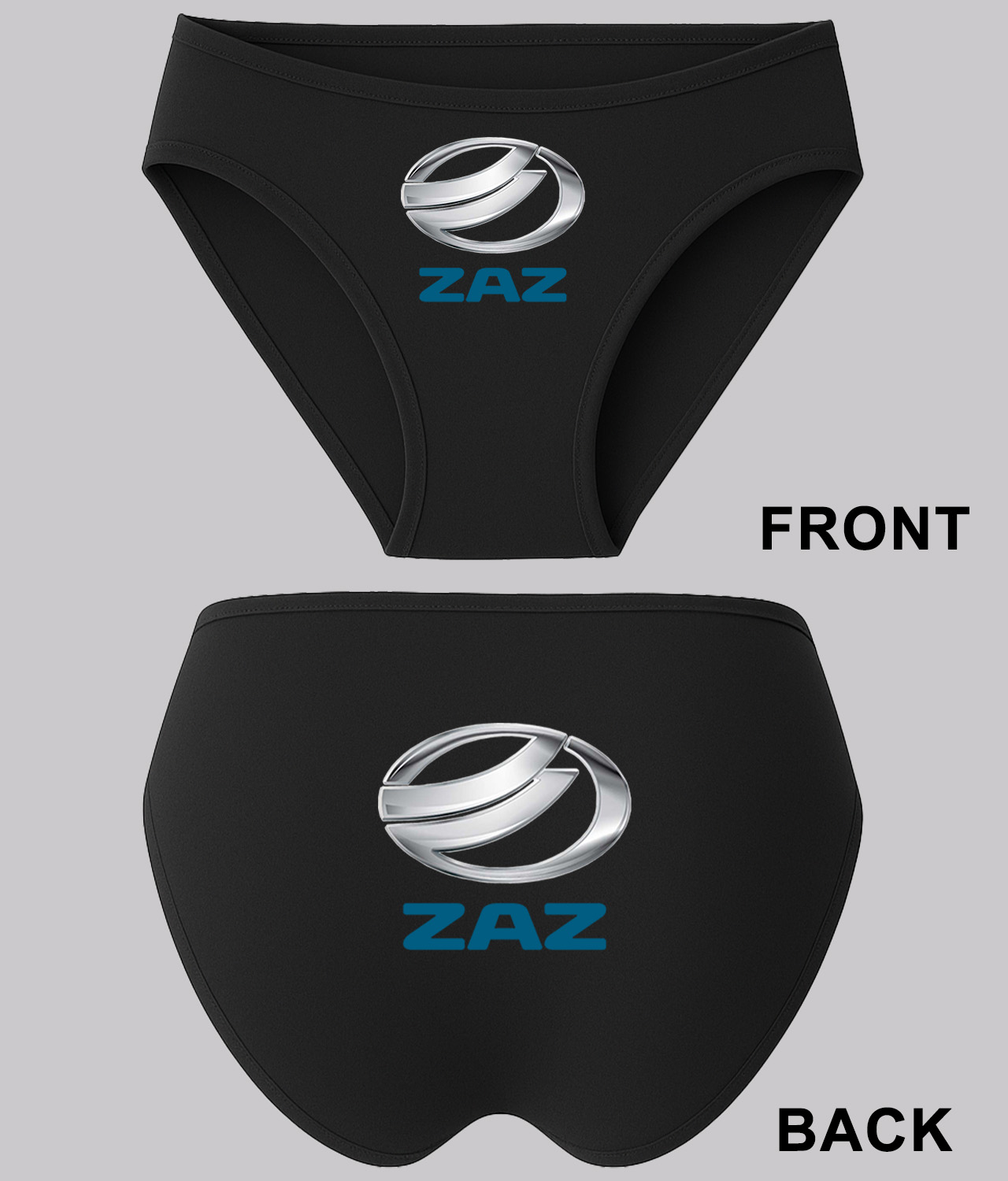 ZAZ Cars Logo Symbol Emblem Customized Design on Women's Bikini Brief Underwear