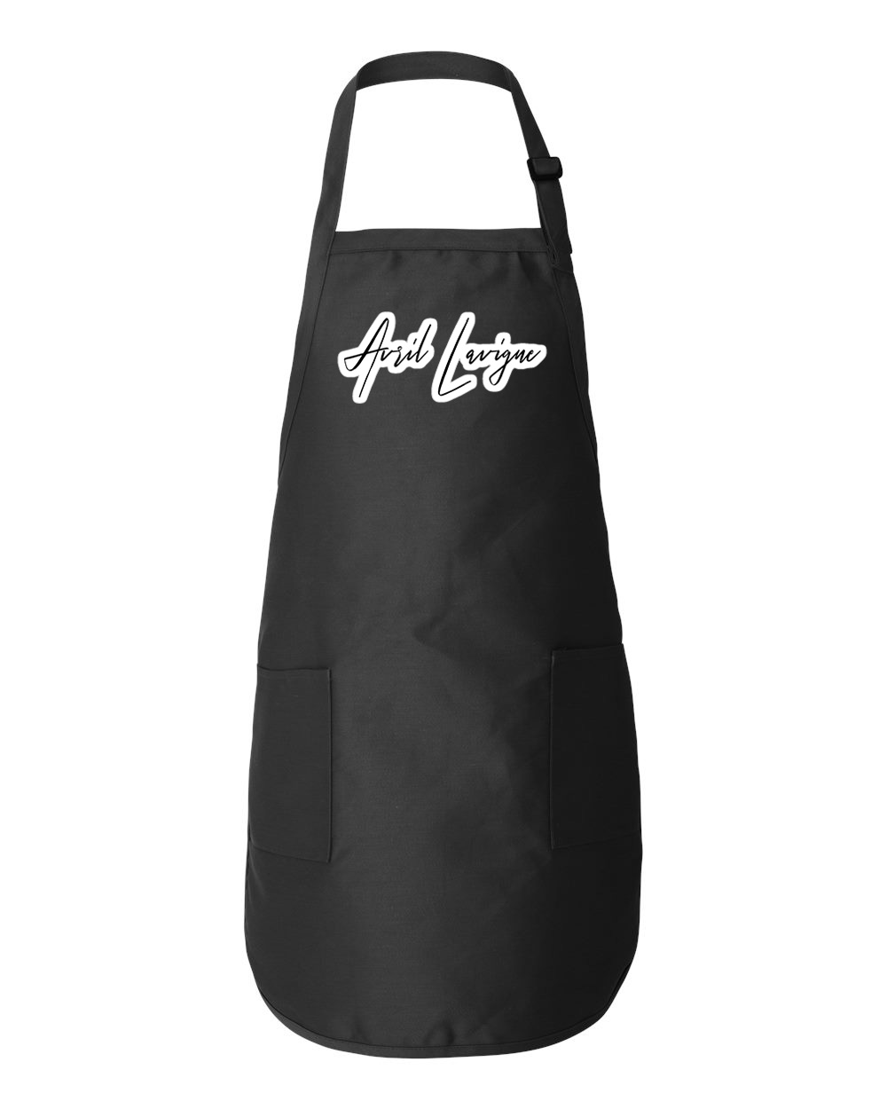 Avril Lavigne Music Logo Symbol Emblem Customized Design on Full-Length Apron with Pockets