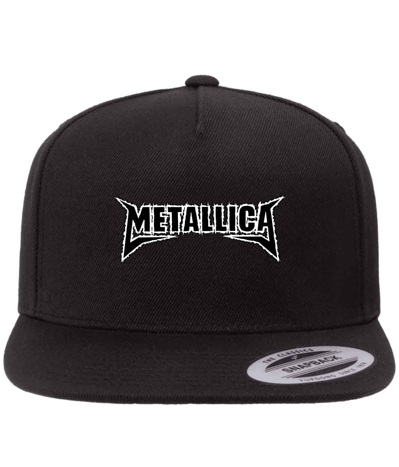 Metallica 2003-2008 Music Logo Customized Design on Wool 5-Panel Cap Hat