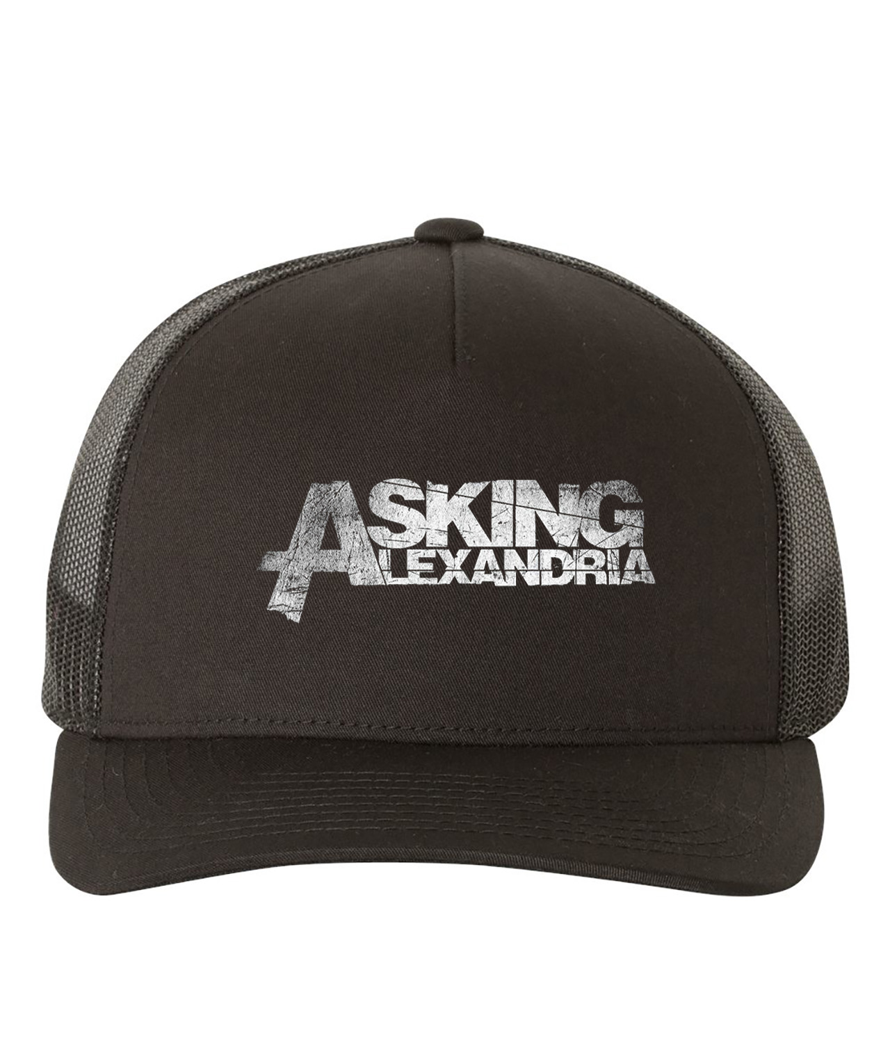 Asking Alexandria Emblem Music Logo Symbol Emblem Customized Design on Retro Trucker Cap Hat