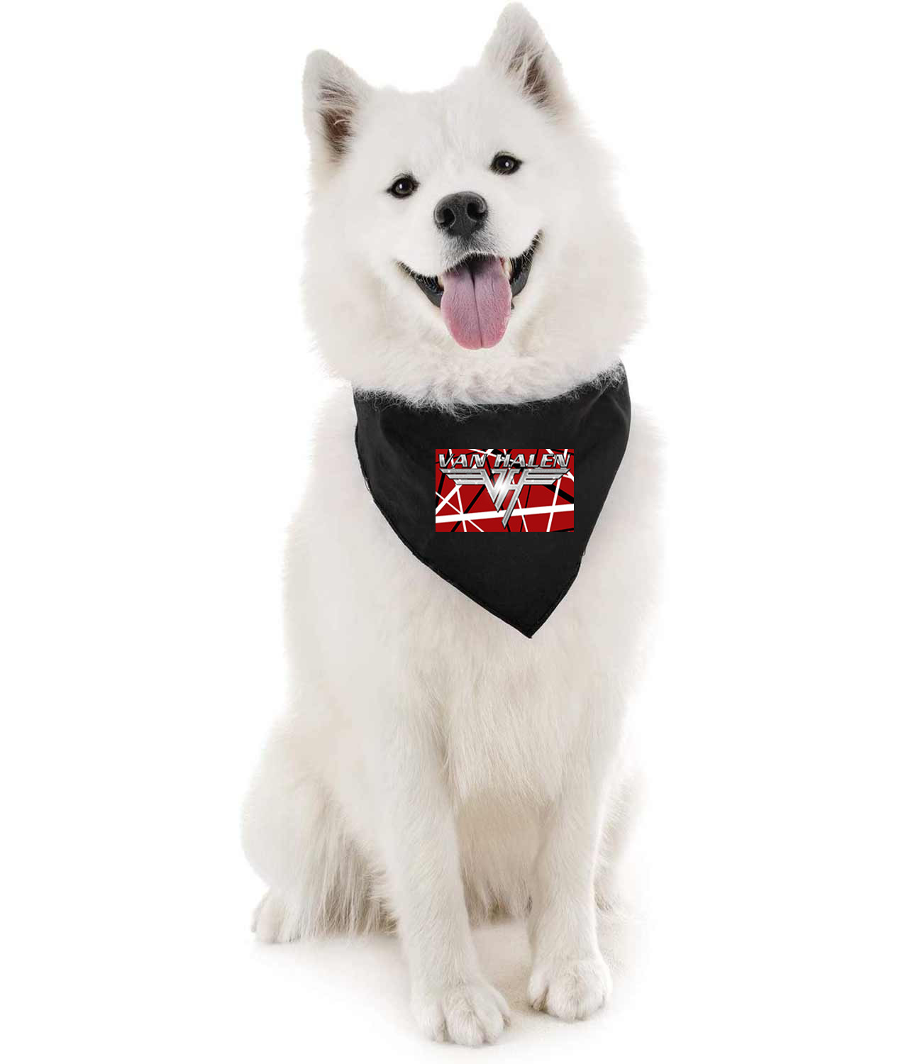 Van Halen Band Music Logo Symbol Emblem Customized Design on Doggie Puppy Dog Bandana