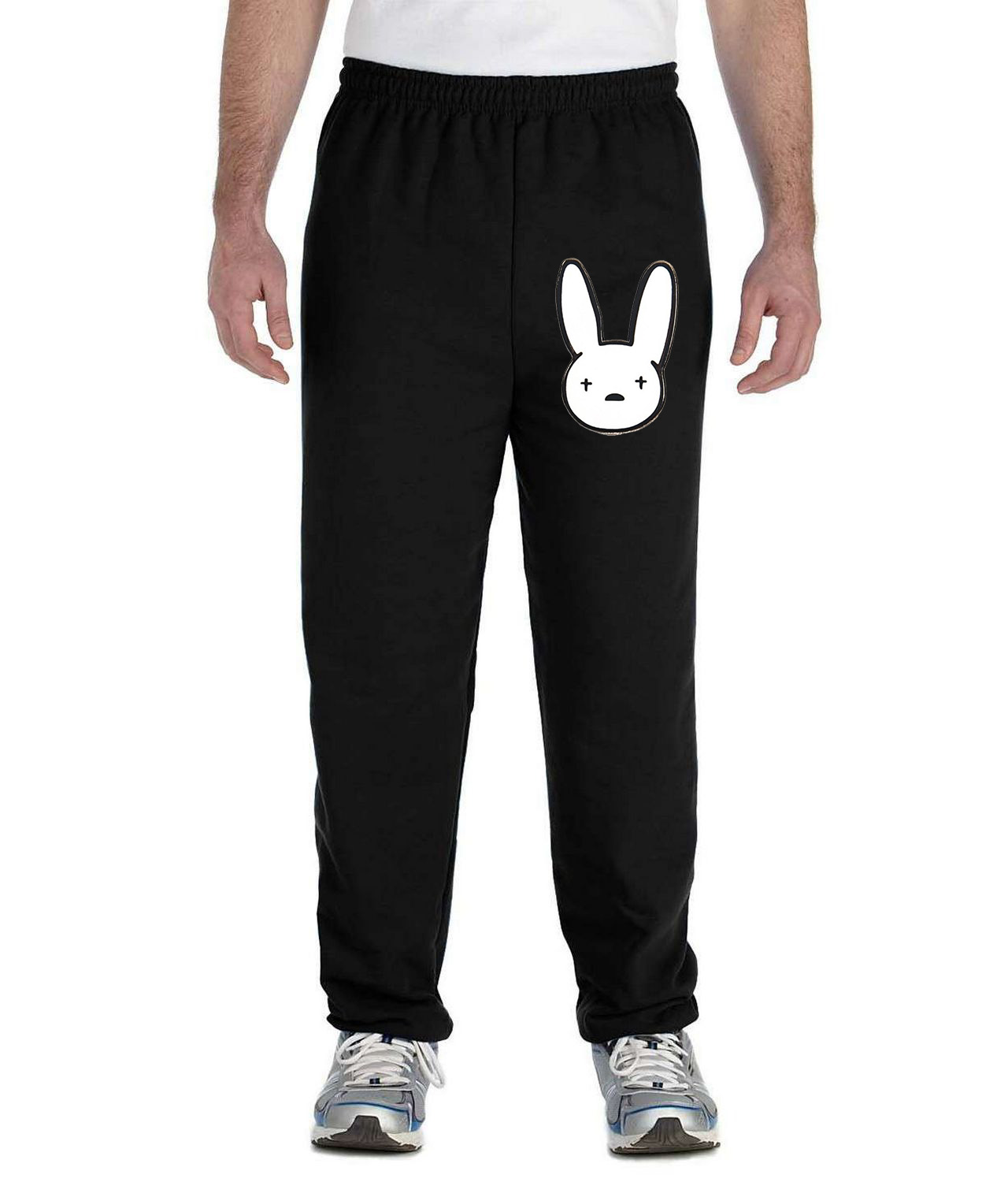 Bad Bunny Emblem Music Logo Symbol Emblem Customized Design on Unisex Closed-Bottom Sweatpants