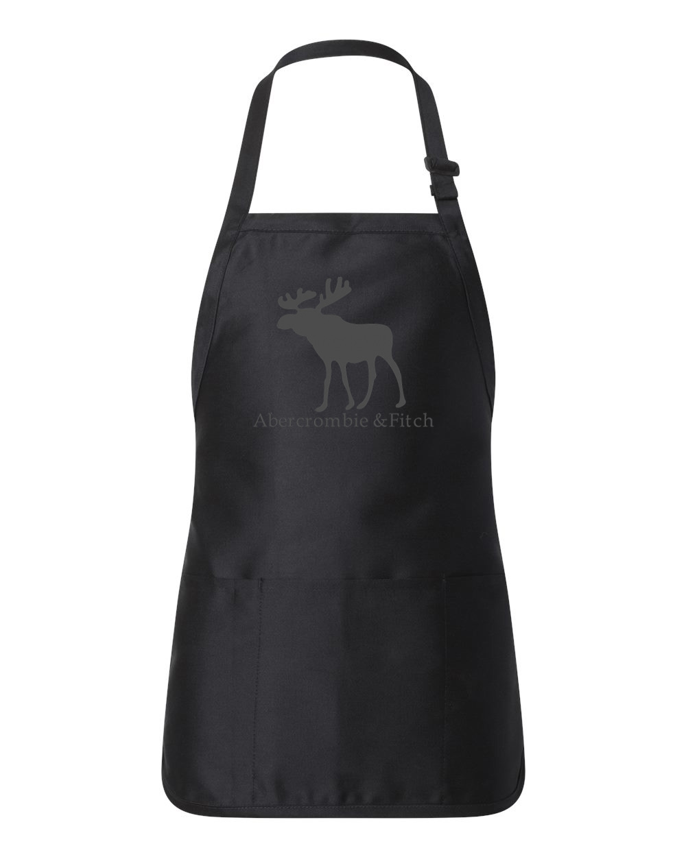Abercrombie & Fitch Fashion Logo Symbol Emblem Customized Design on Full-Length Apron with Pouch Pocket