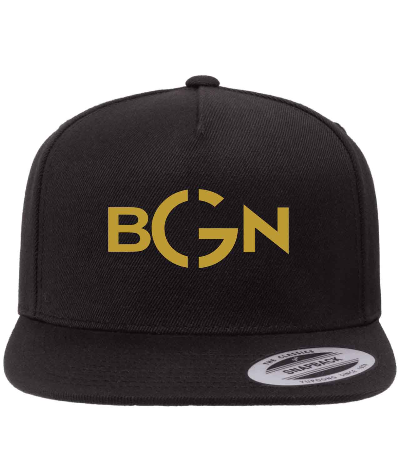 BGN Fashion Logo Customized Design on Wool 5-Panel Cap Hat