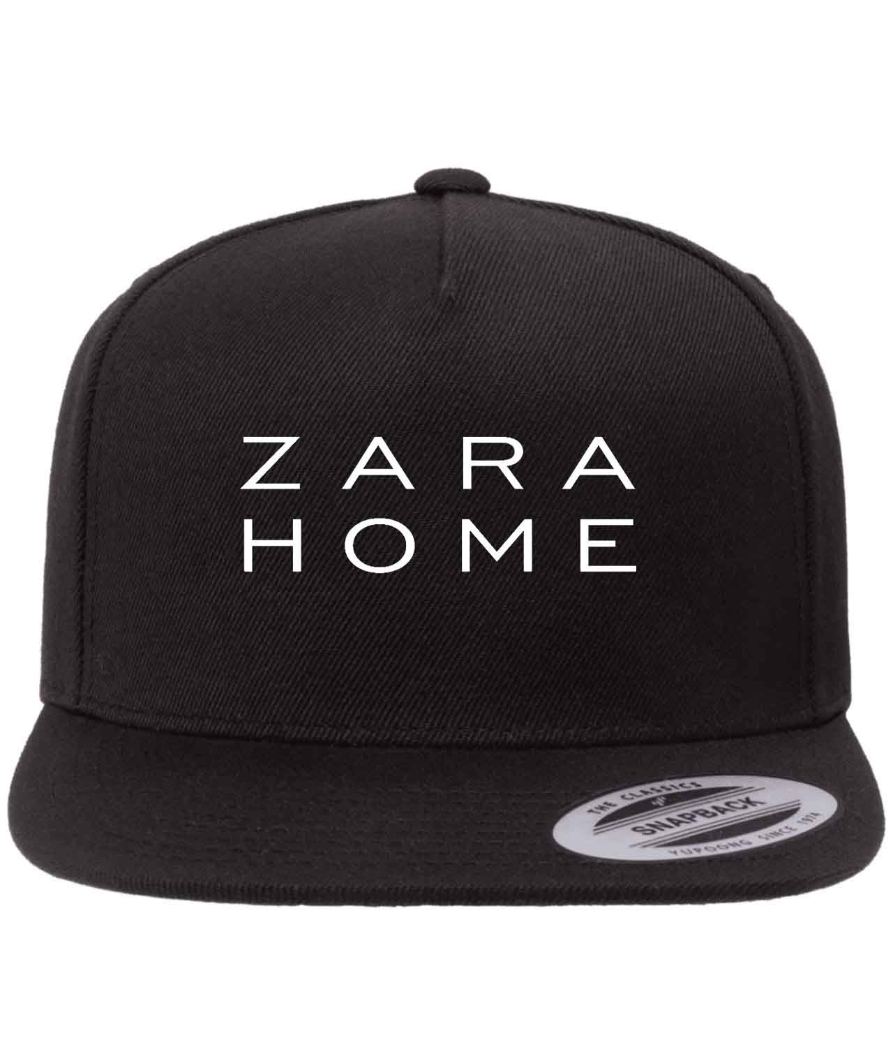 Zara Home Fashion Logo Customized Design on Wool 5-Panel Cap Hat - Image 1