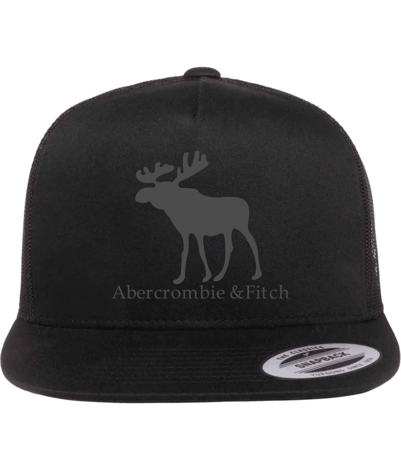 Abercrombie & Fitch Fashion Logo Symbol Emblem Customized Design on Classic Trucker Cap Hat