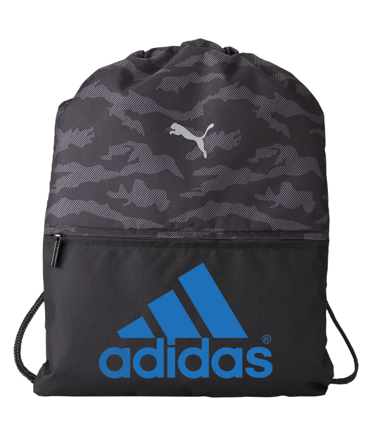 Adidas Blue Fashion Logo Symbol Emblem Customized Design on Camo ...