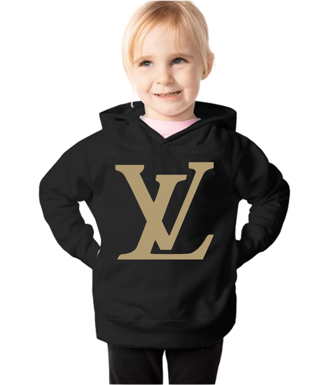 Louis Vuitton Symbol Fashion Logo Symbol Emblem Customized Design on Toddler Pullover Fleece Hoodie