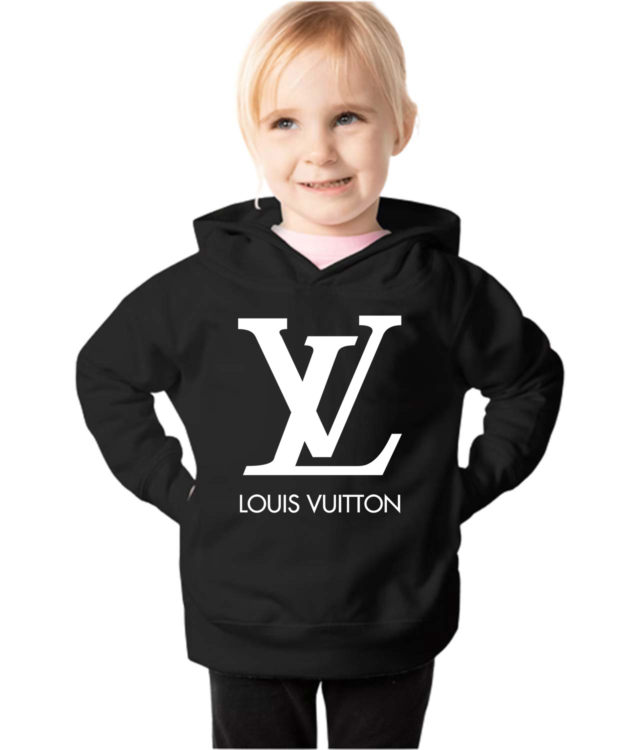 Louis Vuitton LV Emblem Fashion Logo Symbol Emblem Customized Design on Toddler Pullover Fleece Hoodie