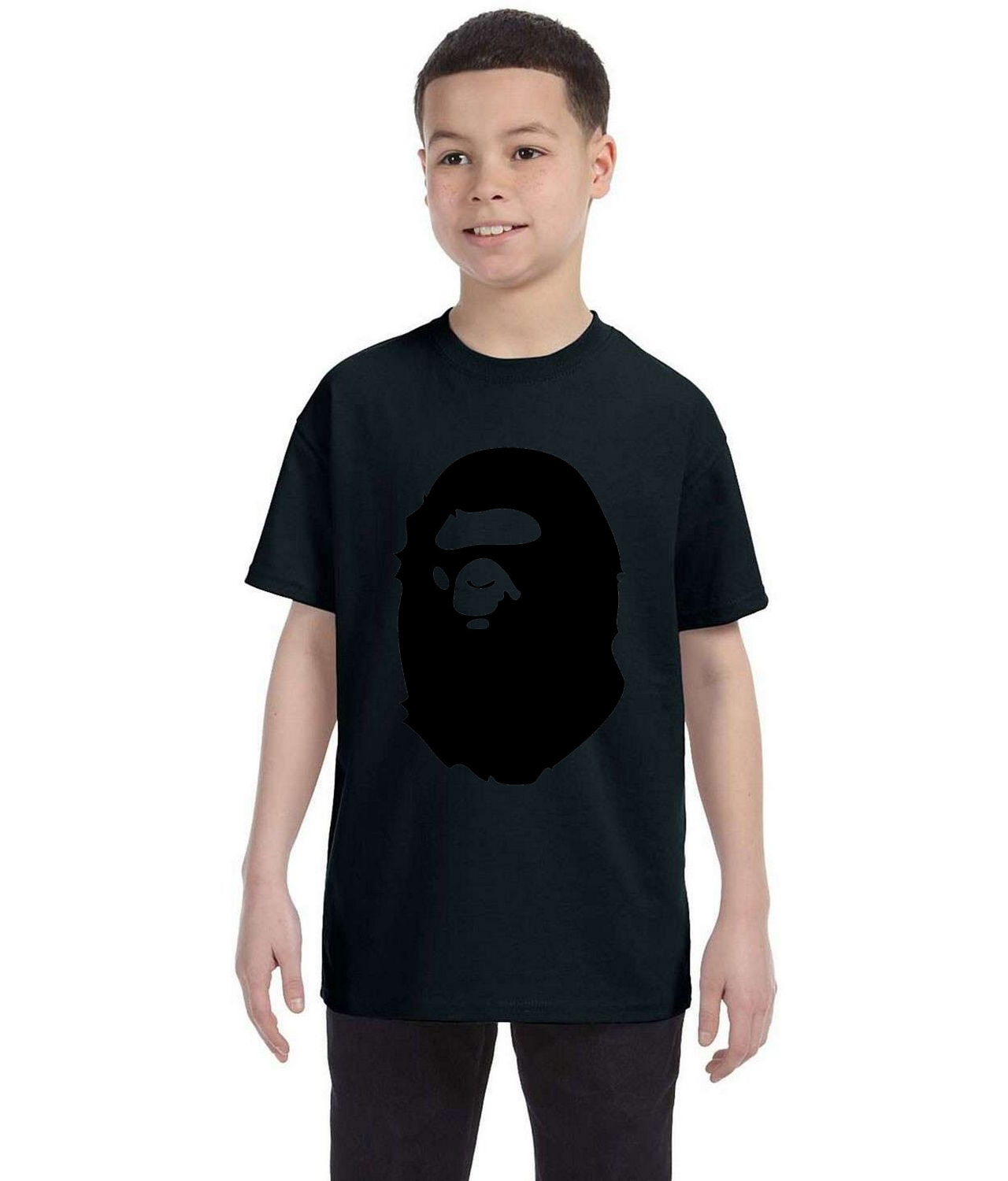 A Bathing Ape(BAPE) Fashion Logo Symbol Emblem Customized Design on Youth T-Shirt Tee - Image 1