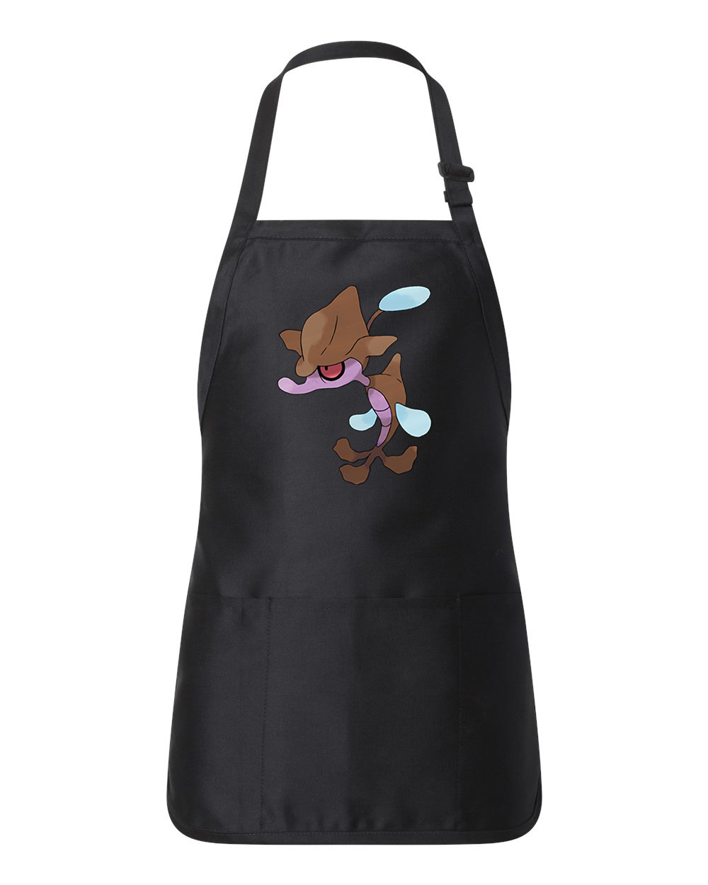 Skrelp Pokemon Logo Symbol Emblem Customized Design on Full-Length Apron with Pouch Pocket