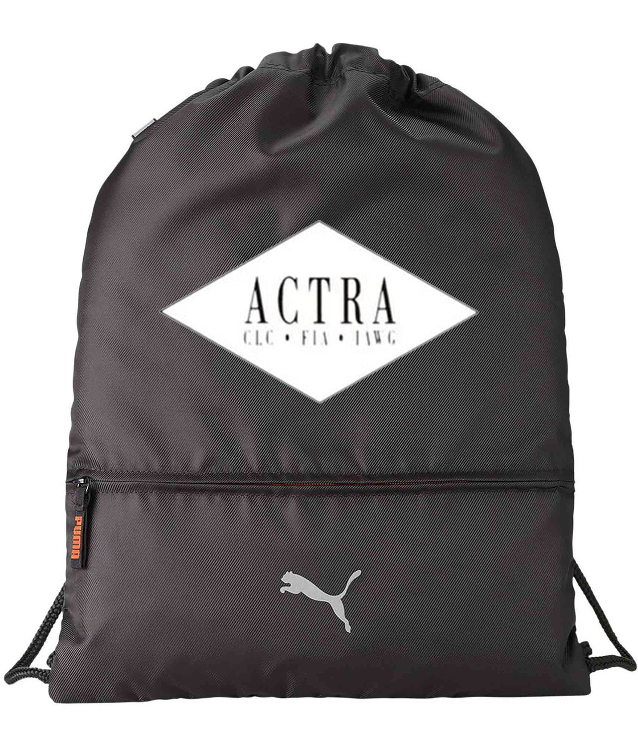 Actra 1992 Logo Symbol Emblem Customized Design on Lightweight Drawstring Backpack Bag - Image 1