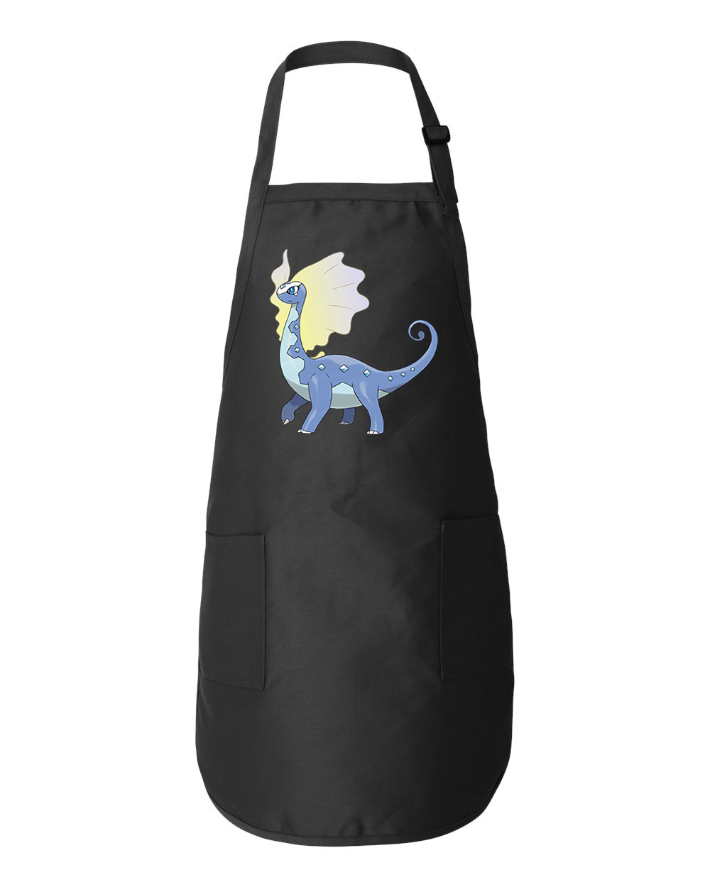 Aurorus Pokemon Media Logo Symbol Emblem Customized Design on Full-Length Apron with Pockets