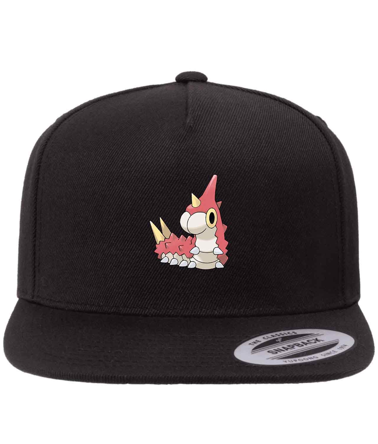 Wurmple Pokemon Media Figure Customized Design on Wool 5-Panel Cap Hat