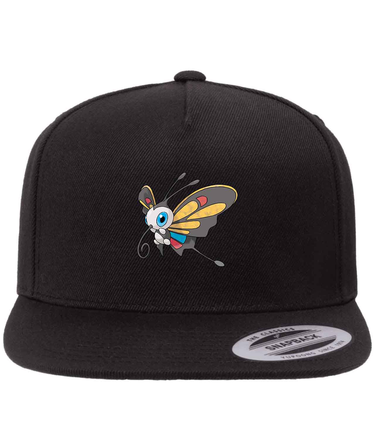 Beautifly Pokemon Media Figure Customized Design on Wool 5-Panel Cap Hat