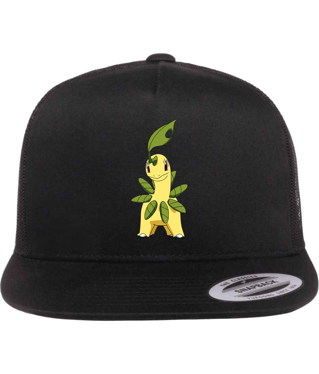 Bayleef Pokemon Symbol Logo Symbol Emblem Customized Design on Classic Trucker Cap Hat