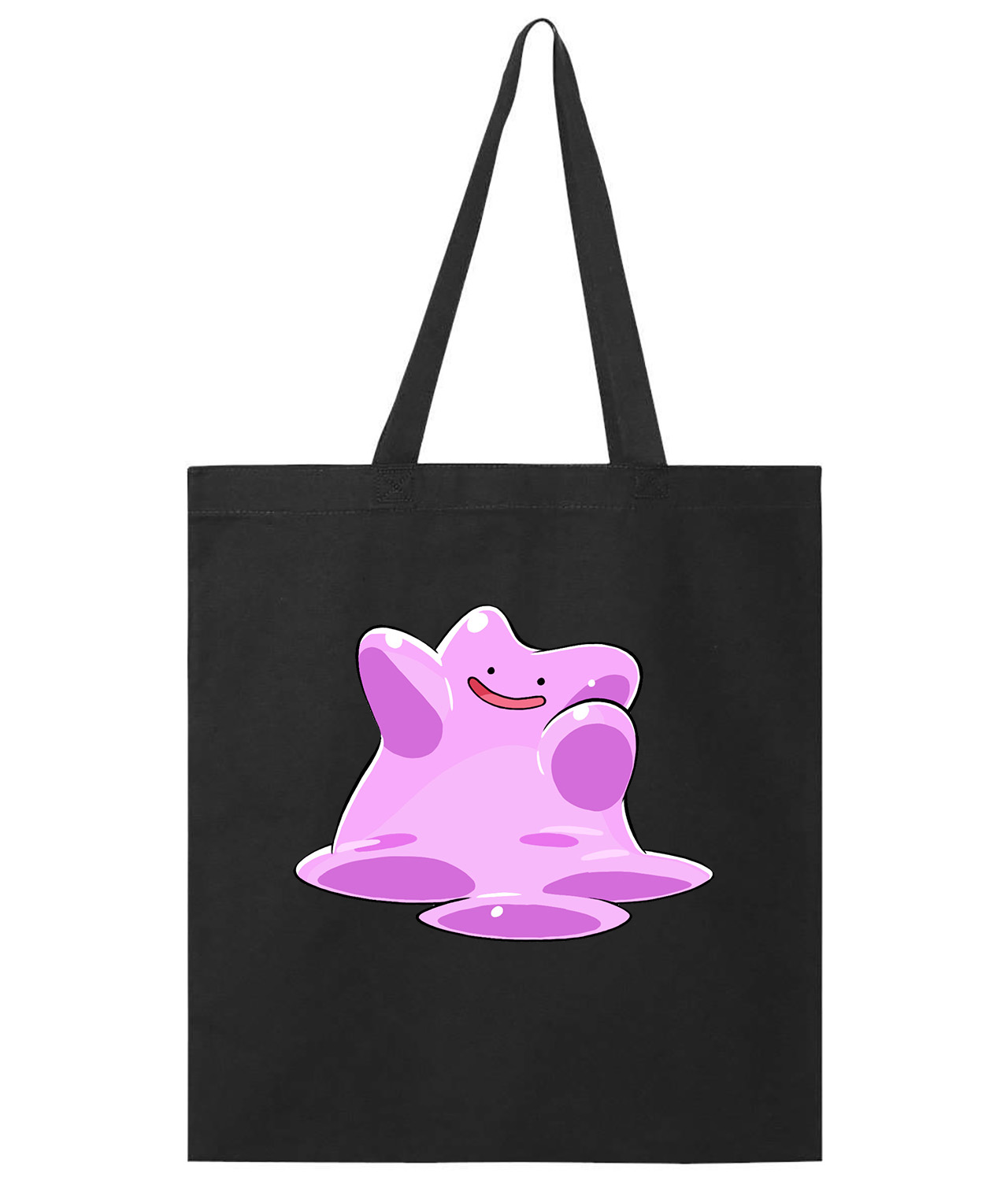 Ditto Pokemon Symbol Logo Symbol Emblem Customized Design on Promotional Tote Bag