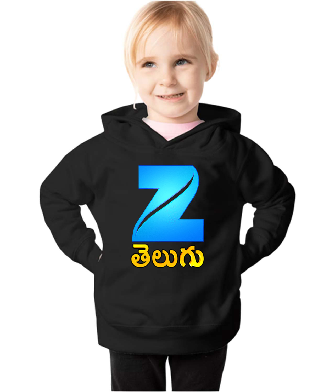 Zee Telugu 2017 Logo Symbol Emblem Customized Design on Toddler Pullover Fleece Hoodie