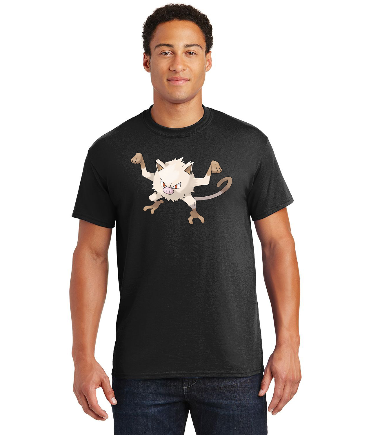 Pokemon Mankey Symbol Media Logo Customized Design on Unisex