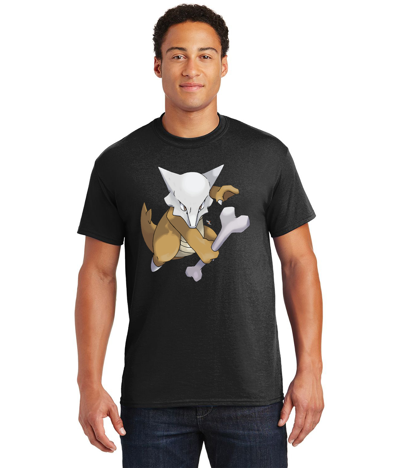 Marowak Pokemon Symbol Media Logo Customized Design on Unisex Tshirt Tee