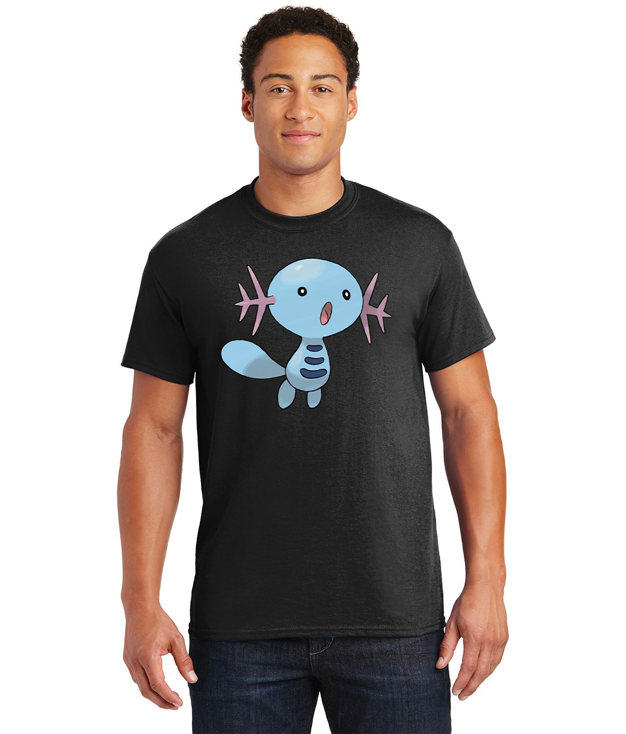 Wooper Pokemon Media Logo Customized Design on Unisex Tshirt Tee