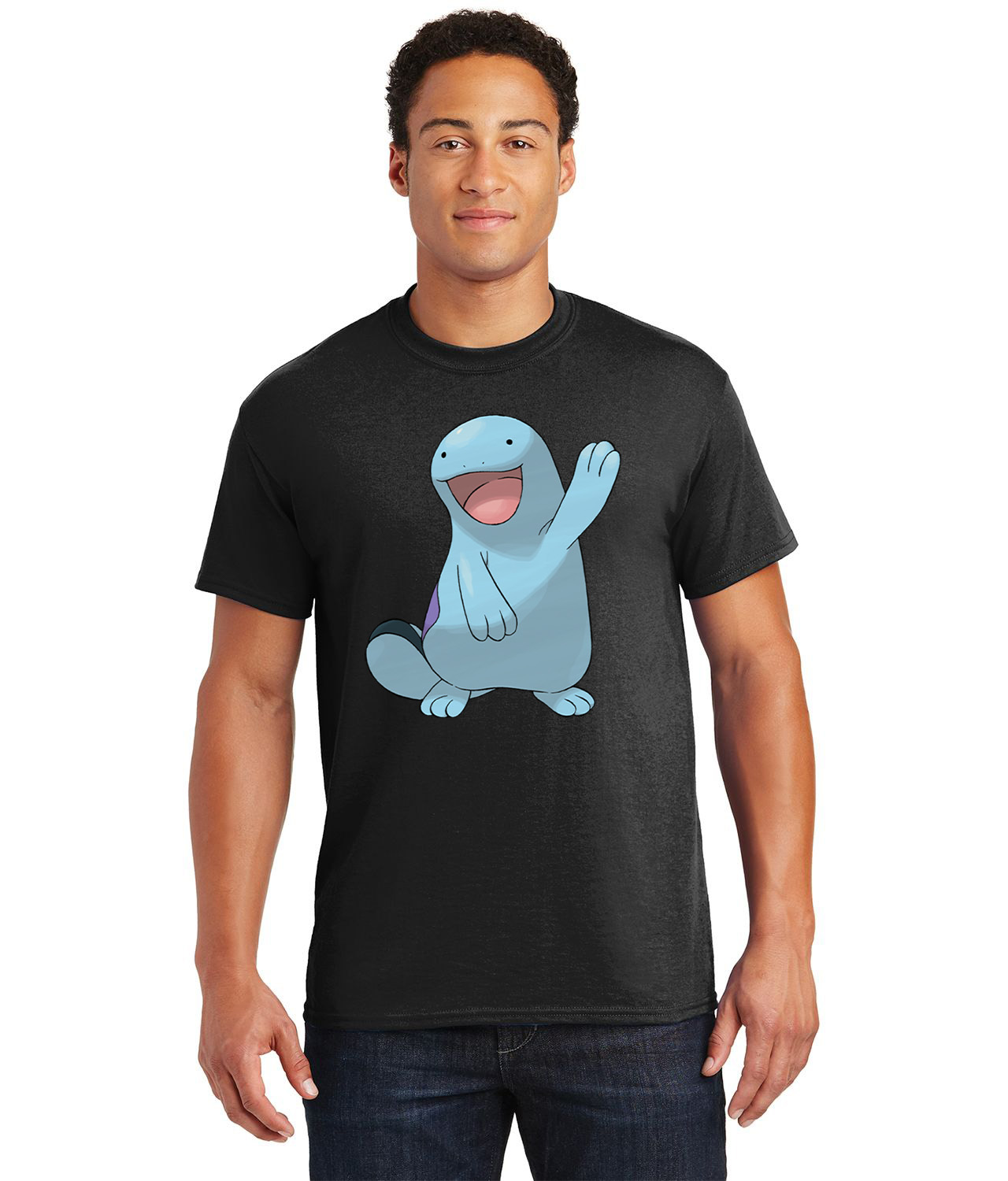 Quagsire Pokemon Media Logo Customized Design on Unisex Tshirt Tee