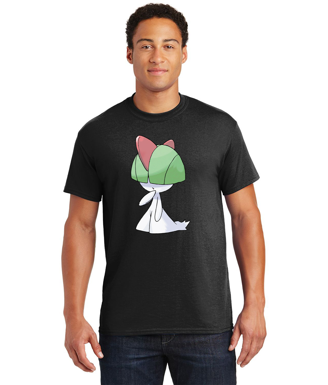 Ralts Pokemon Media Logo Customized Design on Unisex Tshirt Tee - Image 1