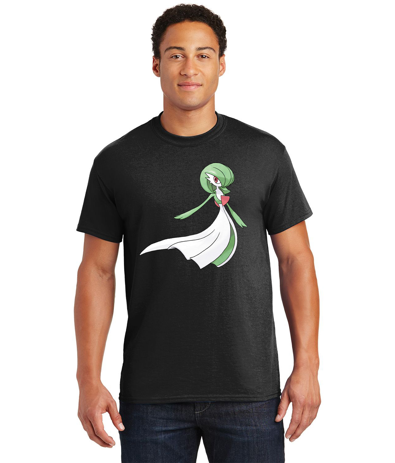 Gardevoir Pokemon Media Logo Customized Design on Unisex Tshirt Tee