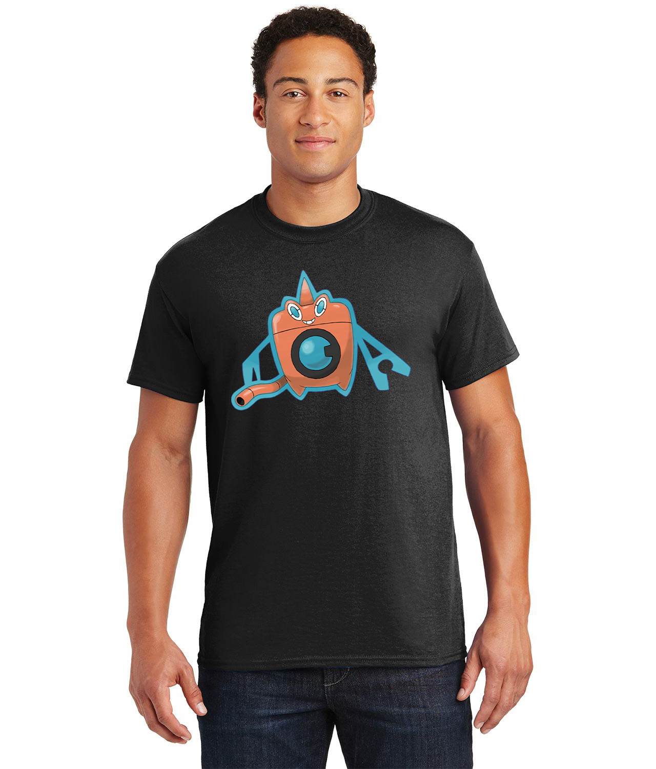 Wash Rotom Pokemon Media Logo Customized Design on Unisex Tshirt Tee