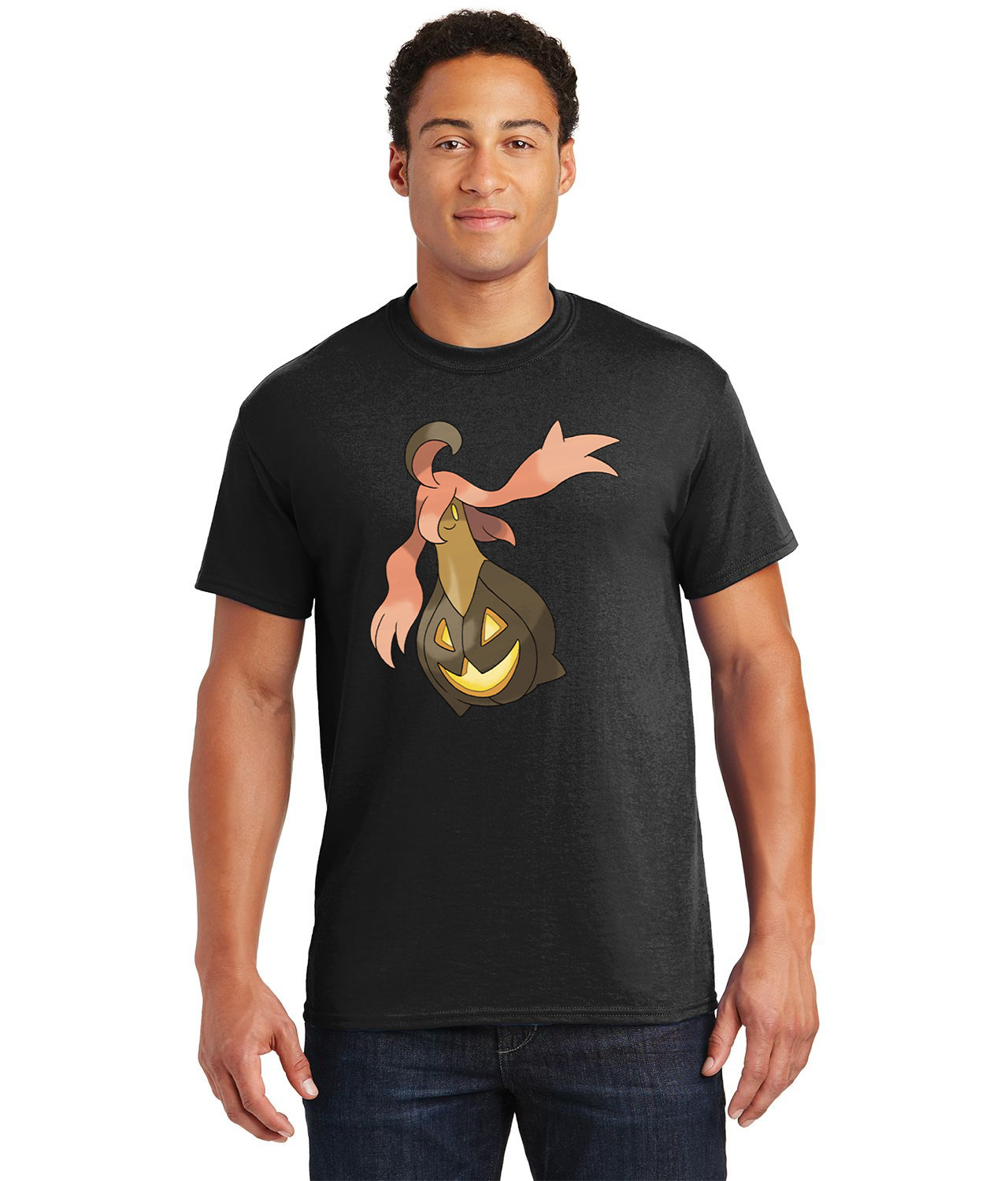 Gourgeist Pokemon Media Logo Customized Design on Unisex Tshirt Tee