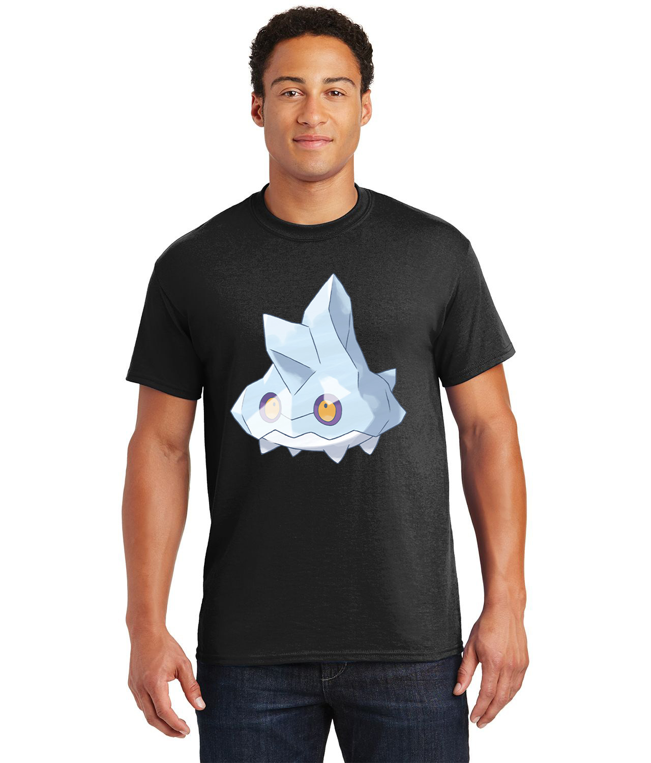 Bergmite Pokemon Media Logo Customized Design on Unisex Tshirt Tee - Image 1