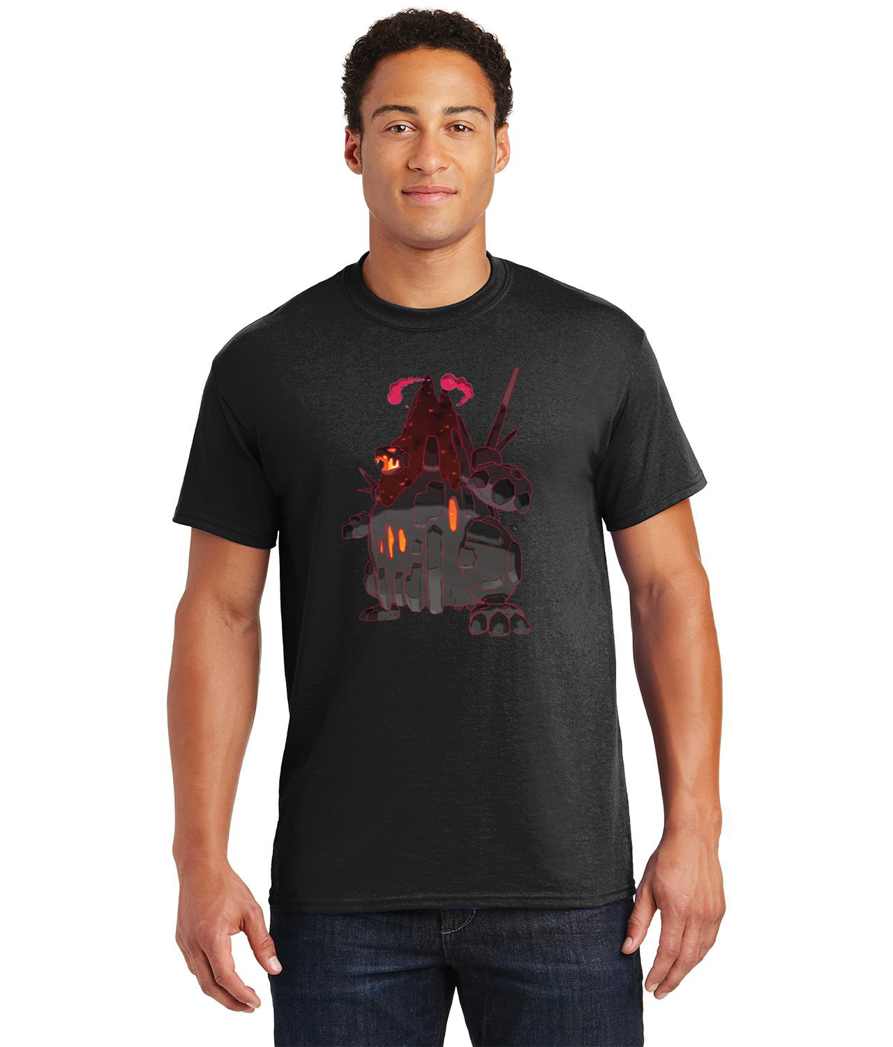 Gigantamax Coalossal Pokemon Media Logo Customized Design on Unisex Tshirt Tee