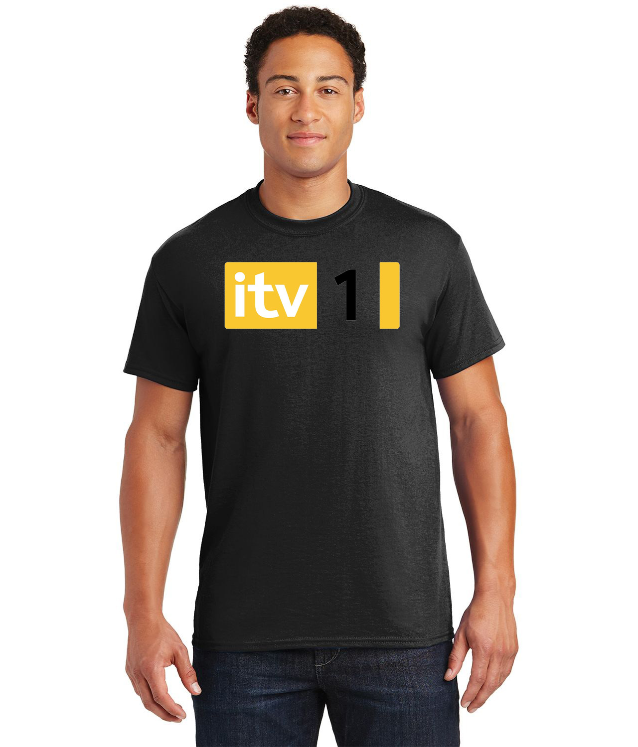 ITV 1 Independent Television 2006 Media Logo Customized Design on Unisex Tshirt Tee