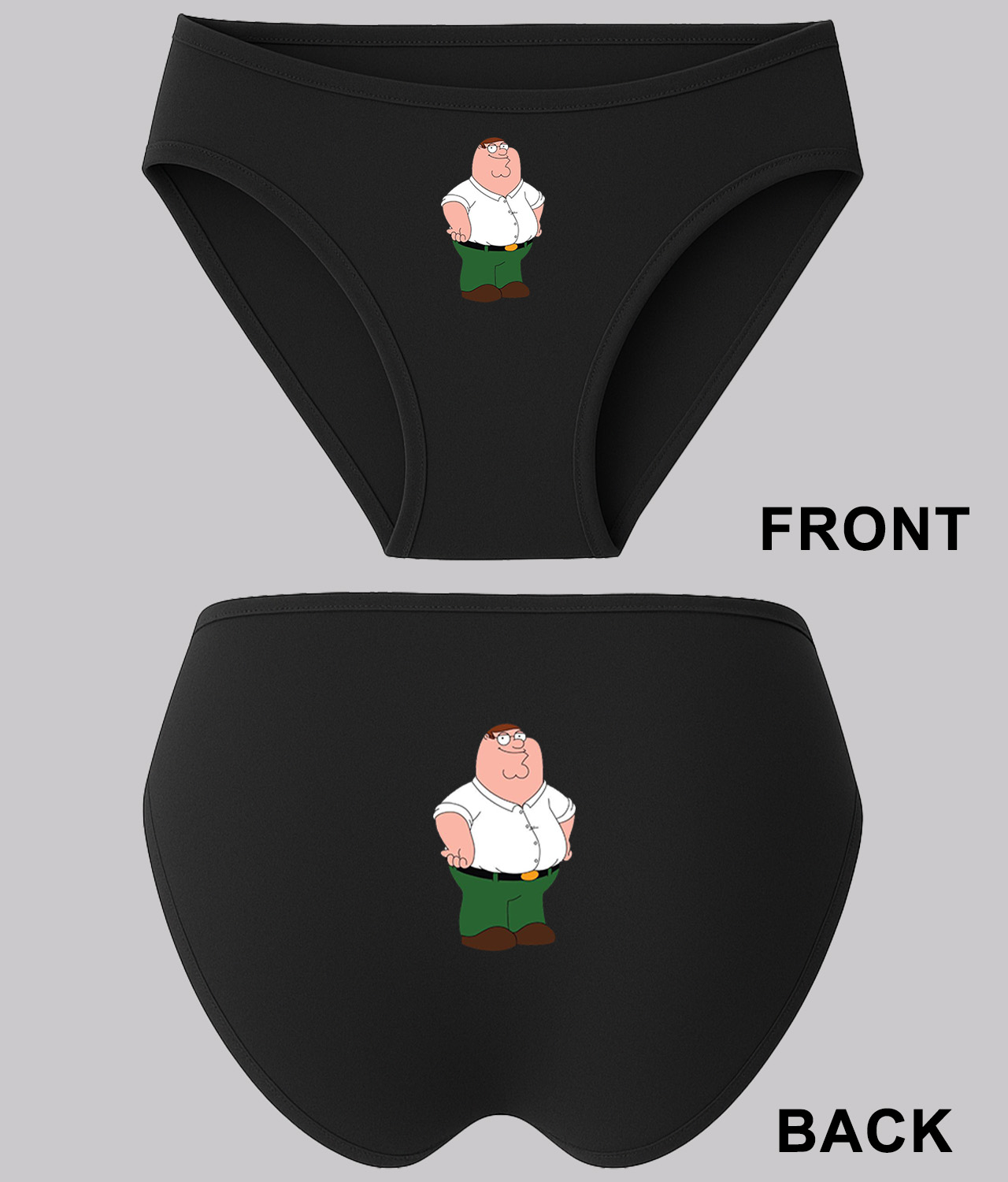 Family Guy Peter Griffin Media Logo Symbol Emblem Customized Design on Women's Plus Size Bikini Brief Underwear ozteeprint.com Family Guy Peter Griffin Media Logo Symbol Emblem Customized Design on Women's Plus Size Bikini Brief Underwear ozteeprint.com