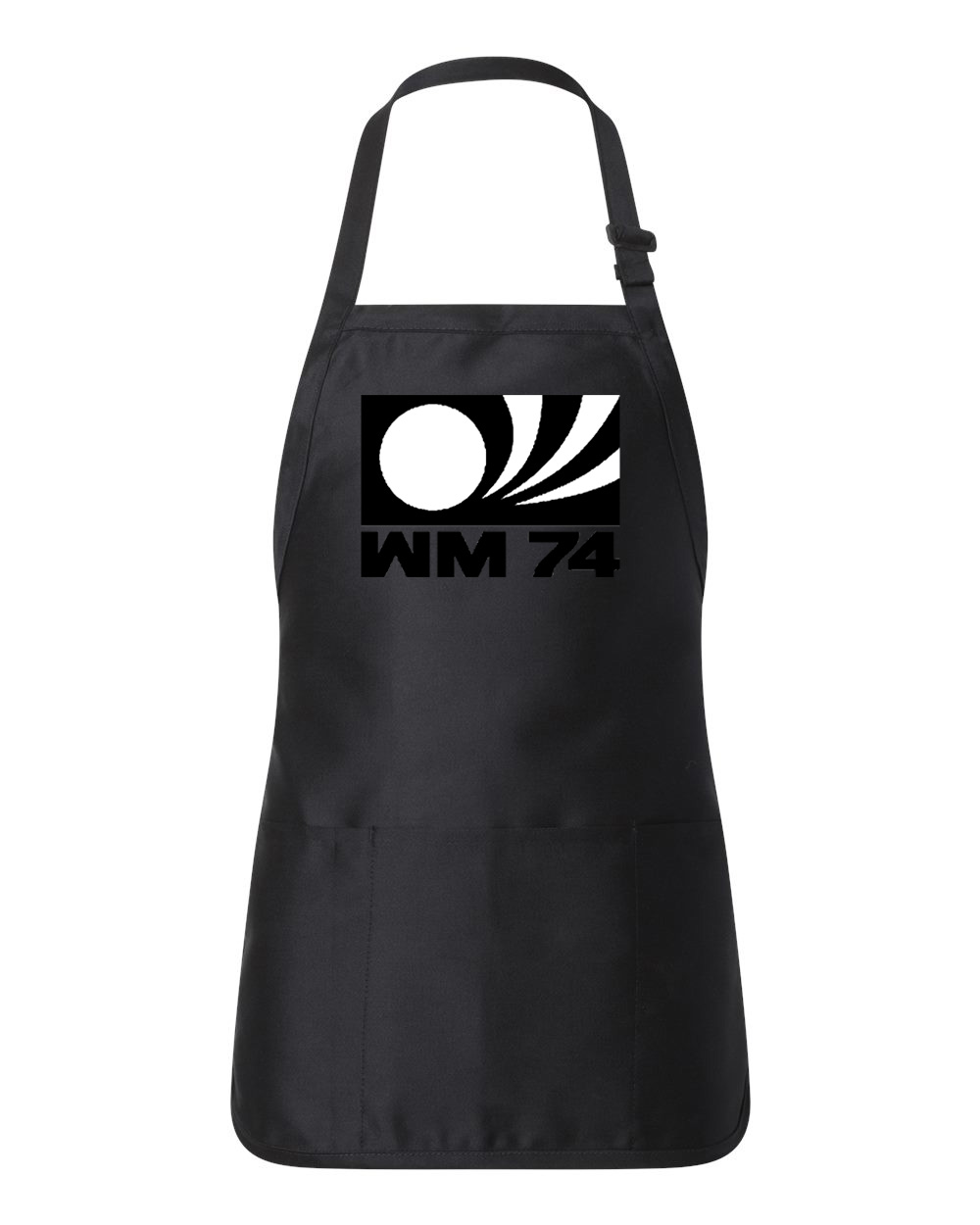 1974 FIFA World Cup West Germany Soccer Logo Symbol Emblem Customized Design on Full-Length Apron with Pouch Pocket