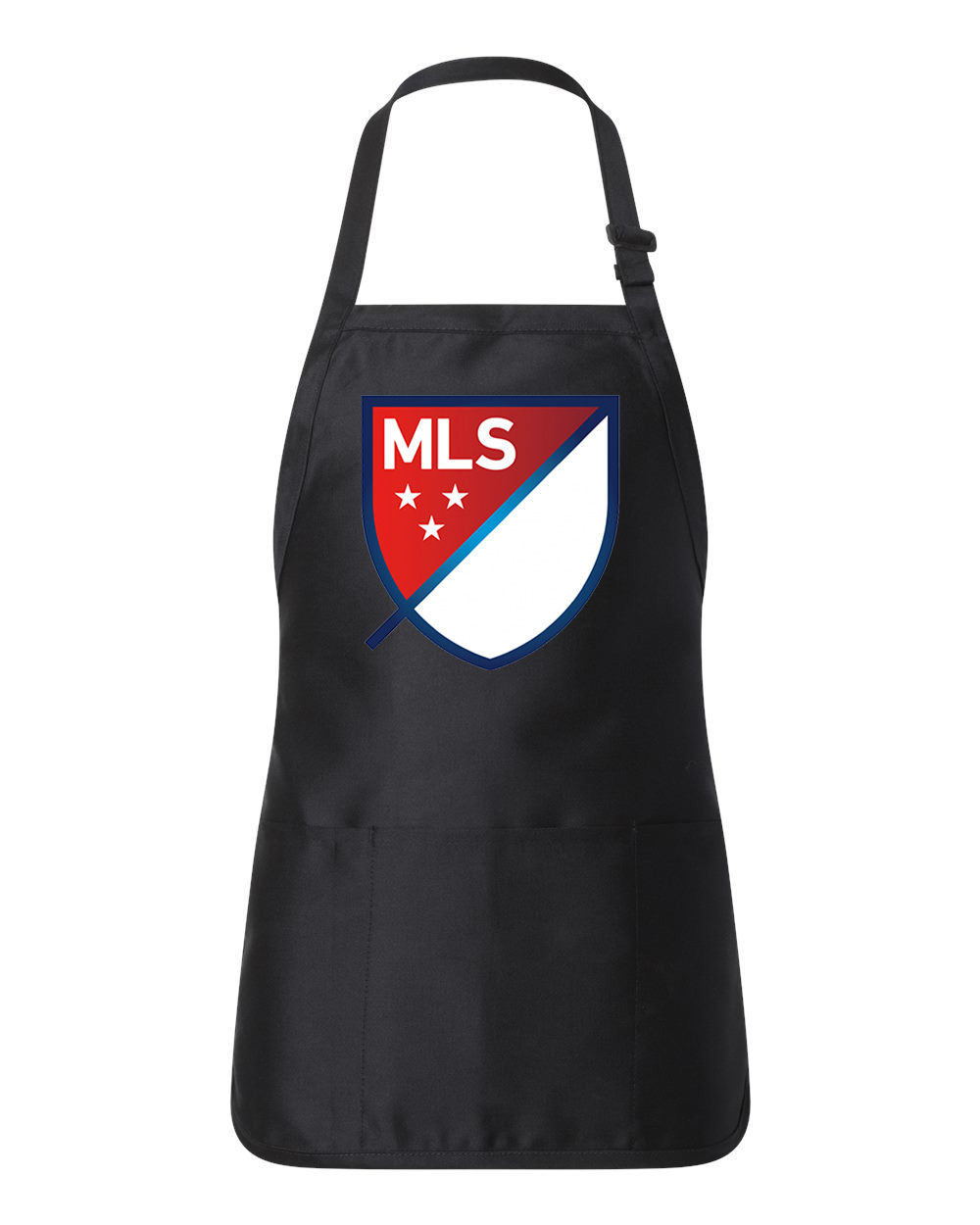 Major League Soccer 2015 Soccer Logo Symbol Emblem Customized Design on Full-Length Apron with Pouch Pocket