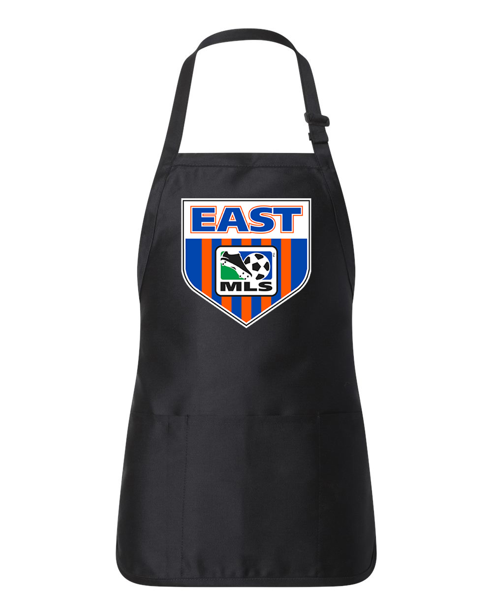 MLS Eastern Conference 1996 Soccer Logo Symbol Emblem Customized Design on Full-Length Apron with Pouch Pocket