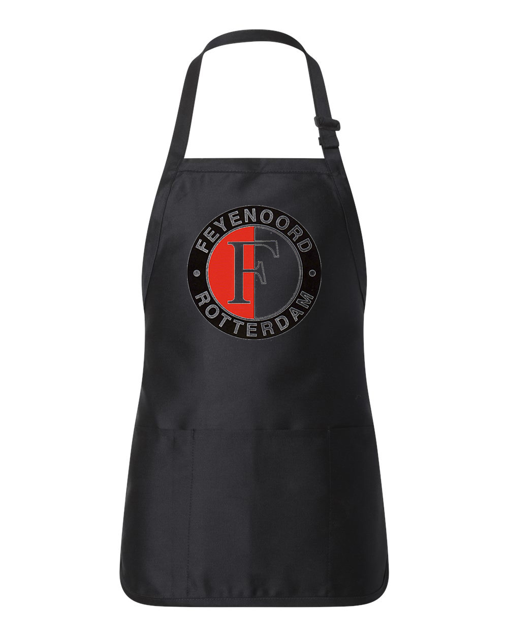 SC Feyenoord Emblem Soccer Logo Symbol Emblem Customized Design on Full-Length Apron with Pouch Pocket