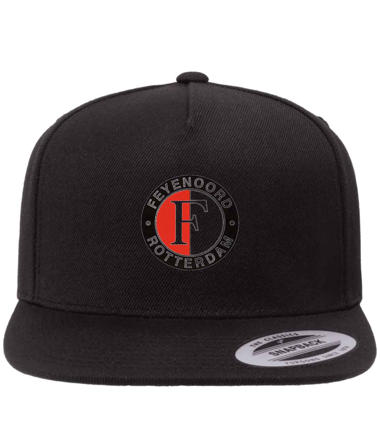SC Feyenoord Emblem Soccer Logo Customized Design on Wool 5-Panel Cap Hat