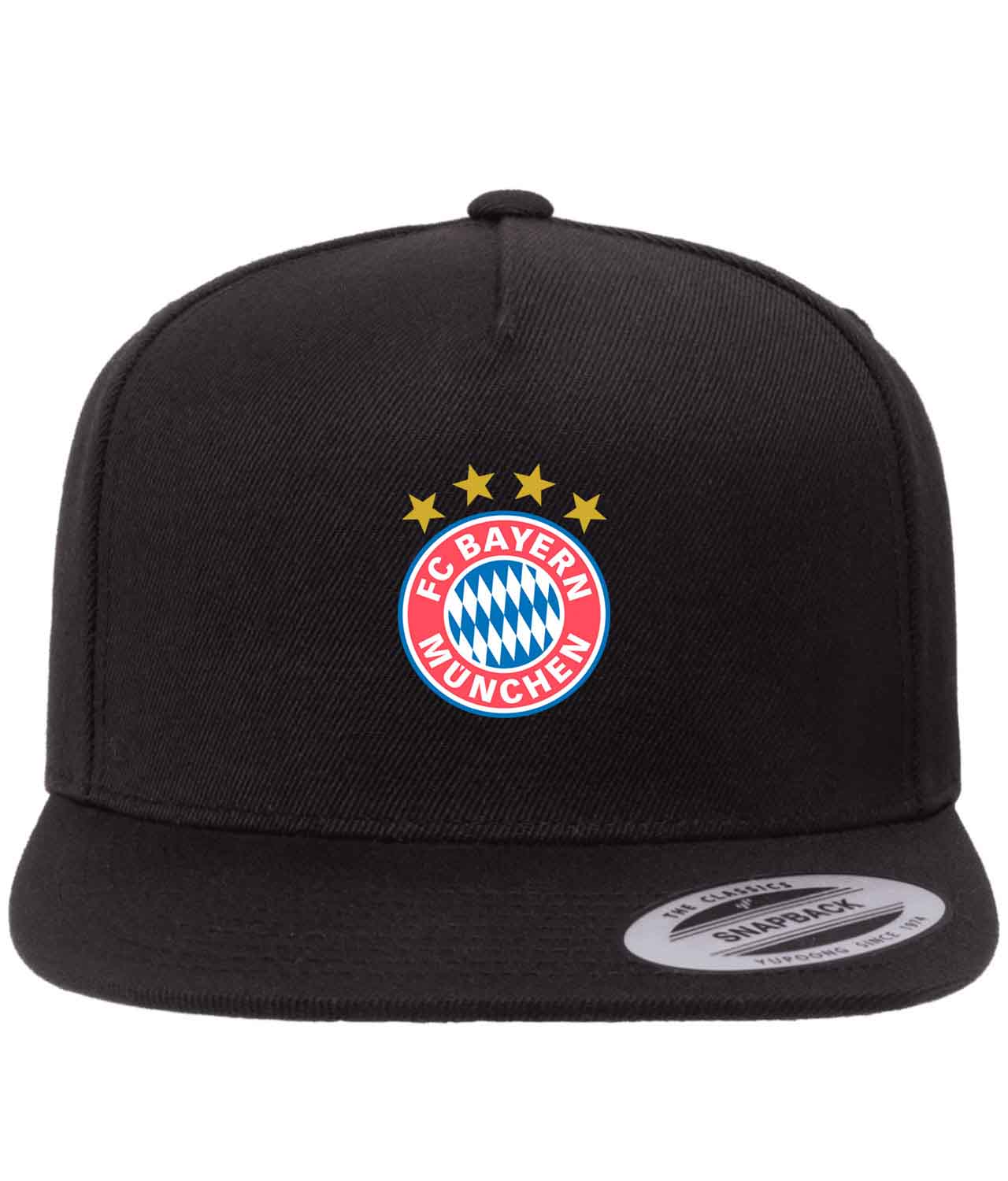 FC Bayern Munich Emblem Soccer Logo Customized Design on Wool 5-Panel Cap Hat