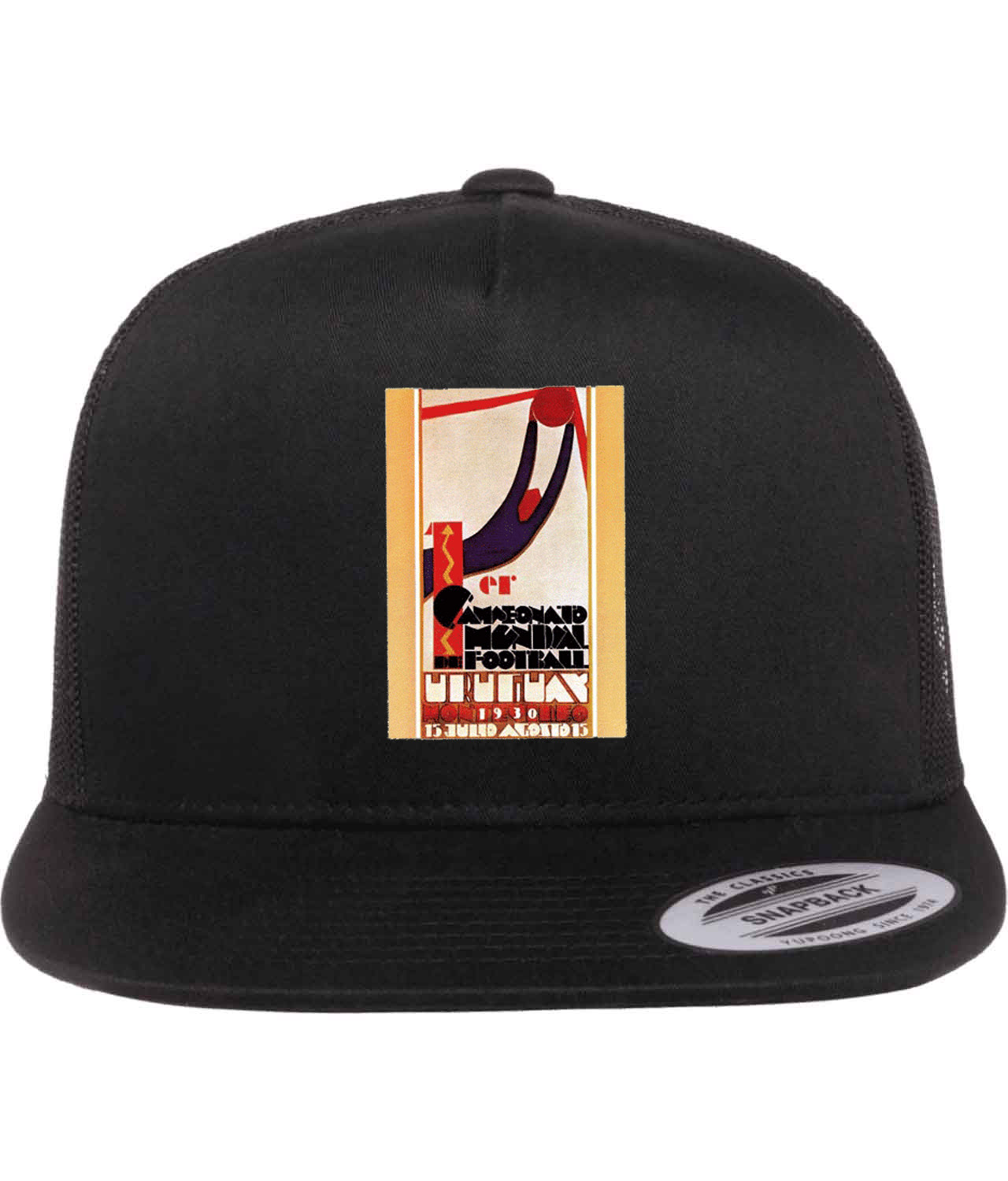 1930 FIFA World Cup Uruguay Soccer Logo Symbol Emblem Customized Design on Classic Trucker Cap Hat