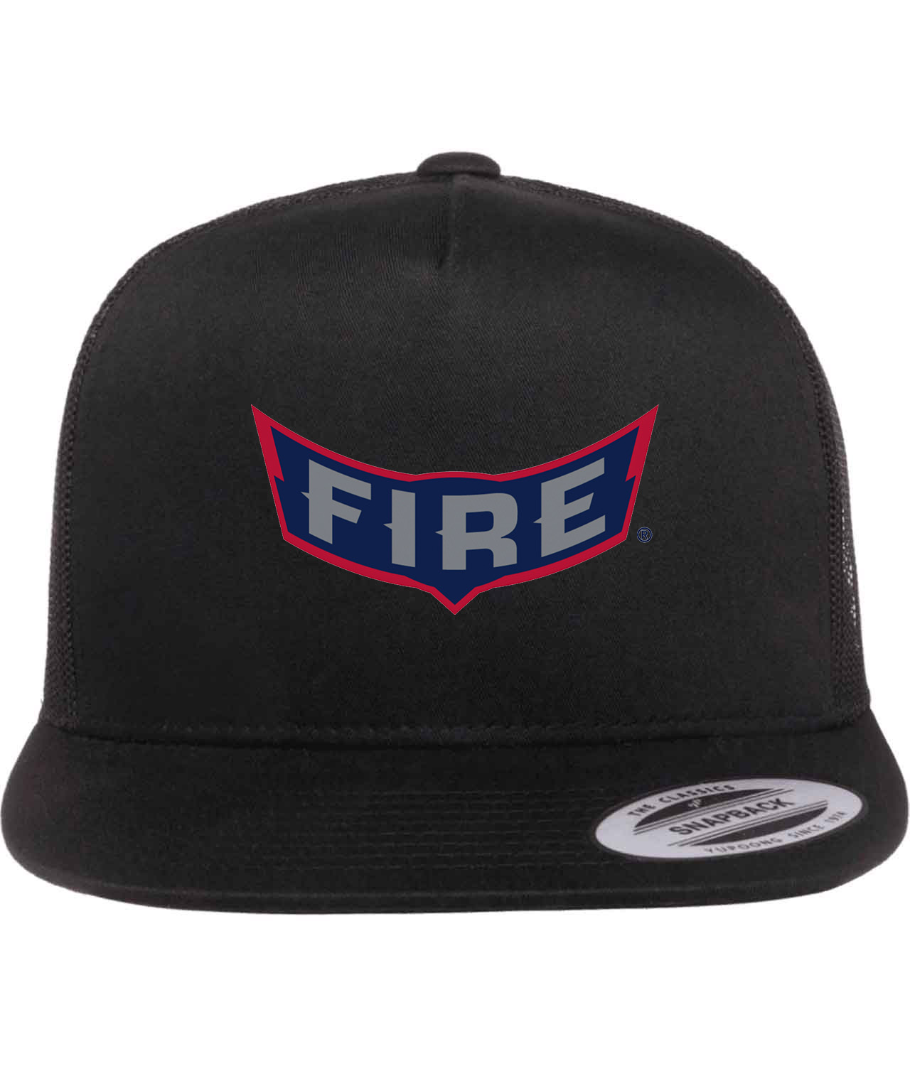 Chicago Fire FC 1998 Soccer Logo Symbol Emblem Customized Design on Classic Trucker Cap Hat
