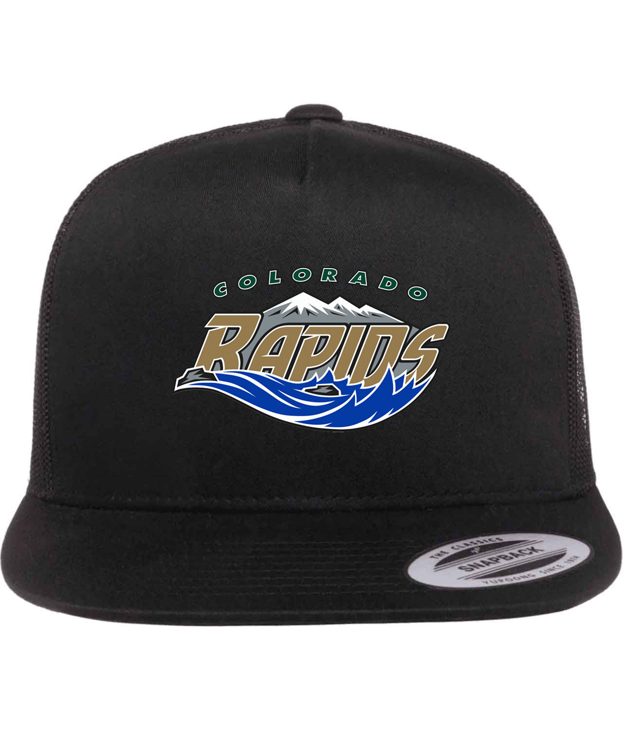 Colorado Rapids FC 2000 Soccer Logo Symbol Emblem Customized Design on Classic Trucker Cap Hat