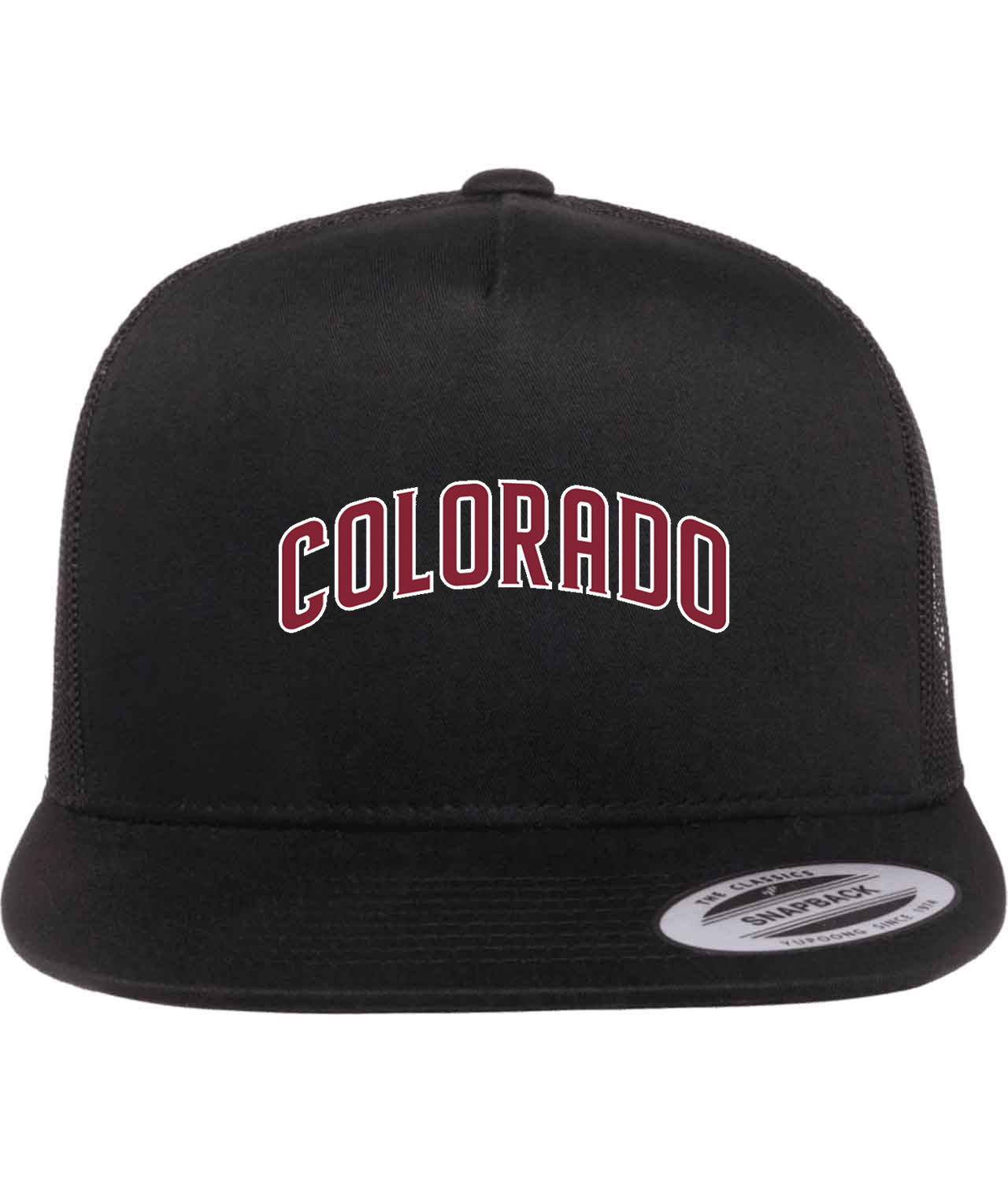 Colorado Rapids FC 2007 Soccer Logo Symbol Emblem Customized Design on Classic Trucker Cap Hat
