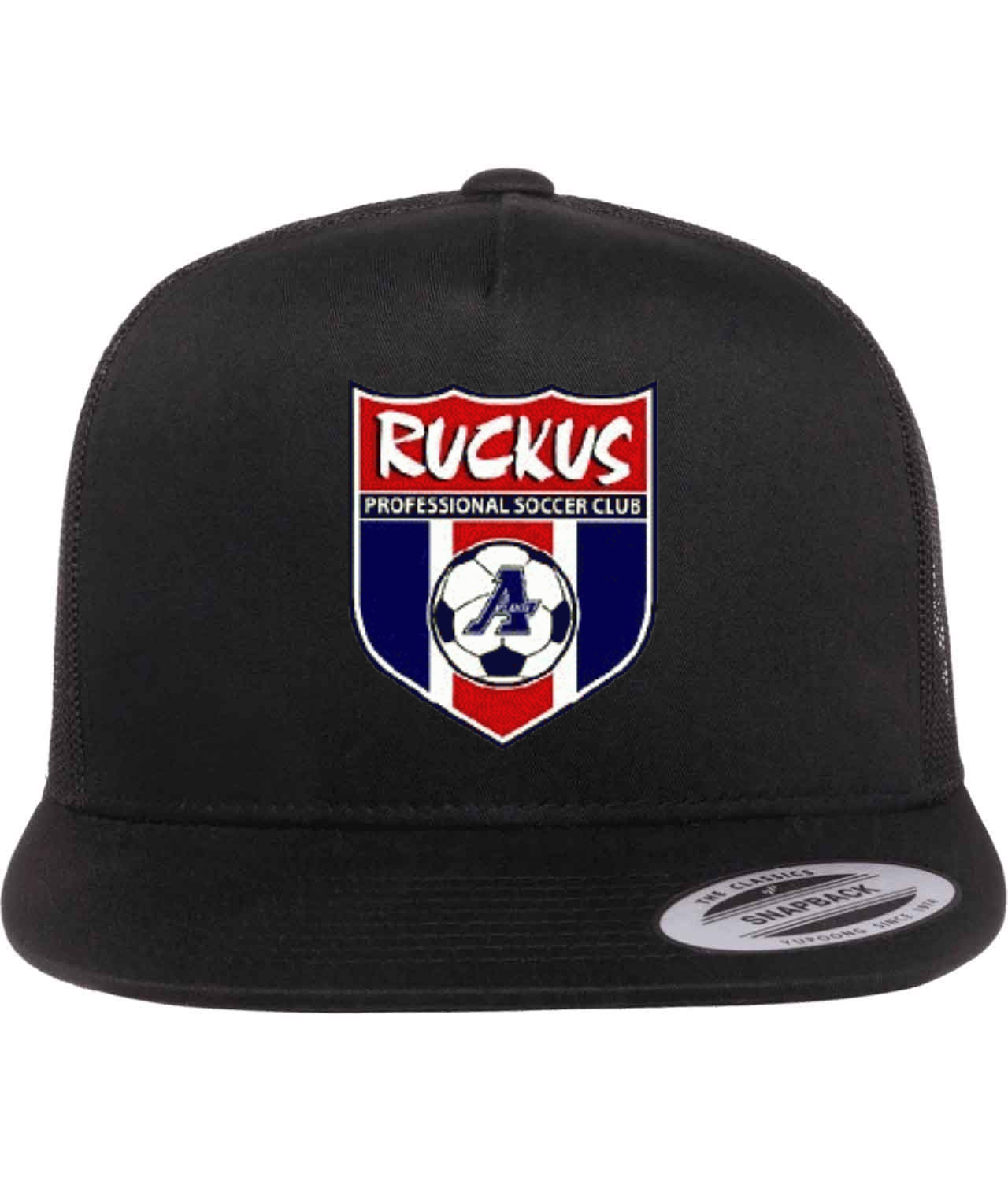 Atlanta Ruckus A-League Soccer 2000 Logo Emblem Customized Design on Classic Trucker ...